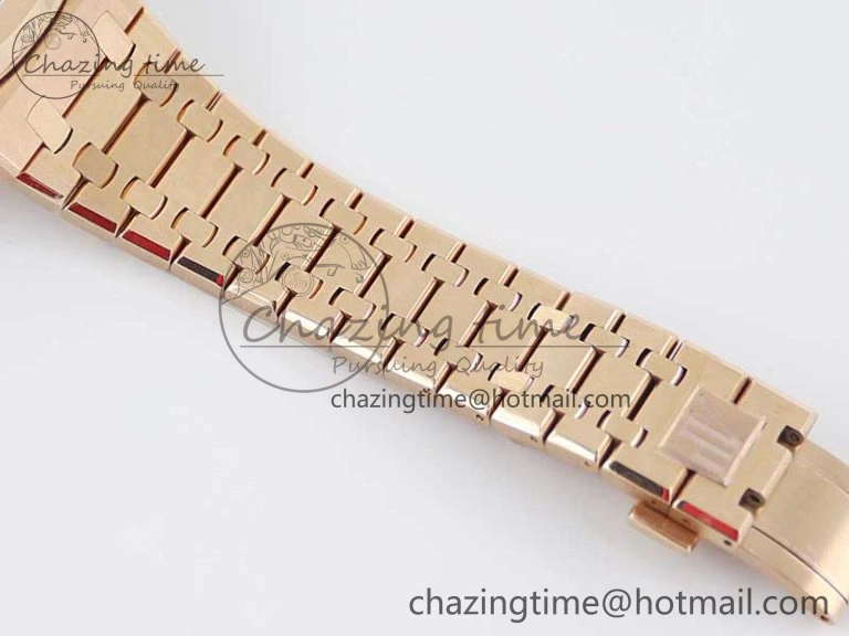 SunProtective Royal Oak 41mm Complicated 26574 RG APSF1:1 Best Edition Silver Dial on RG Bracelet A 4804