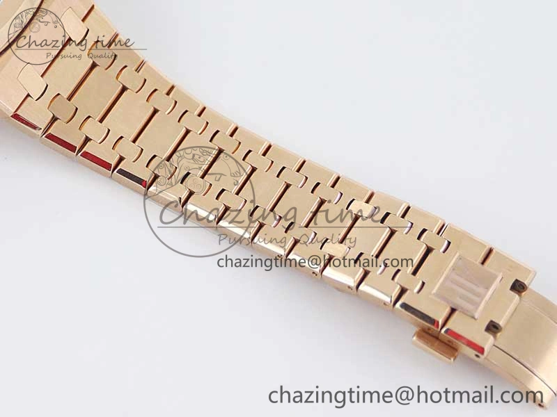 SunProtective Royal Oak 41mm Complicated 26574 RG APSF1:1 Best Edition Silver Dial on RG Bracelet A 4804