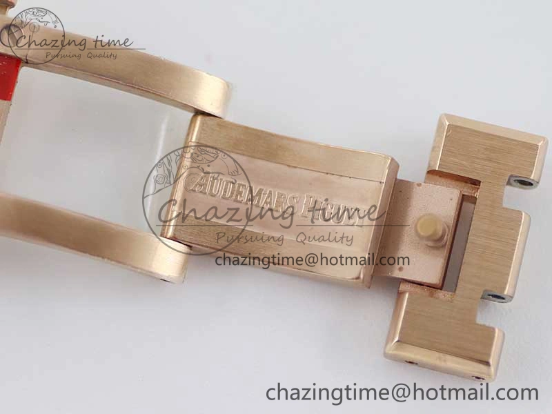 SunProtective Royal Oak 41mm Complicated 26574 RG APSF1:1 Best Edition Silver Dial on RG Bracelet A 4804