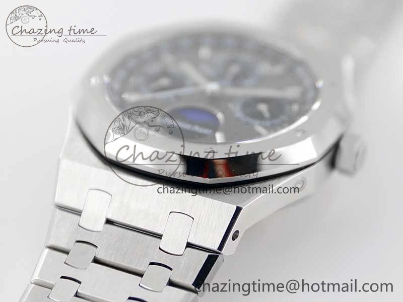 Royal Oak 41mm Complicated 26574 SS APSF 1:1 Best Edition Gray Black Dial on SS Bracelet A Breathable 4798