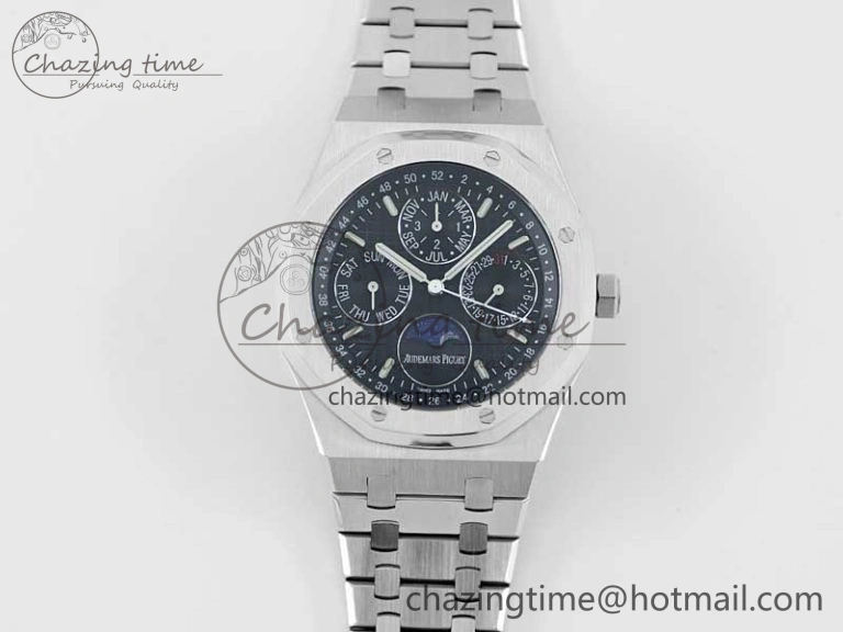 OdorResistant Royal Oak 41mm Complicated 26574 SS APSF1:1 Best Edition Black Dial on SS Bracelet A 4799