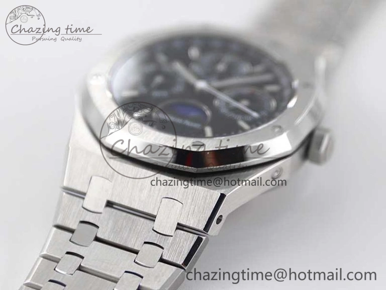 OdorResistant Royal Oak 41mm Complicated 26574 SS APSF1:1 Best Edition Black Dial on SS Bracelet A 4799