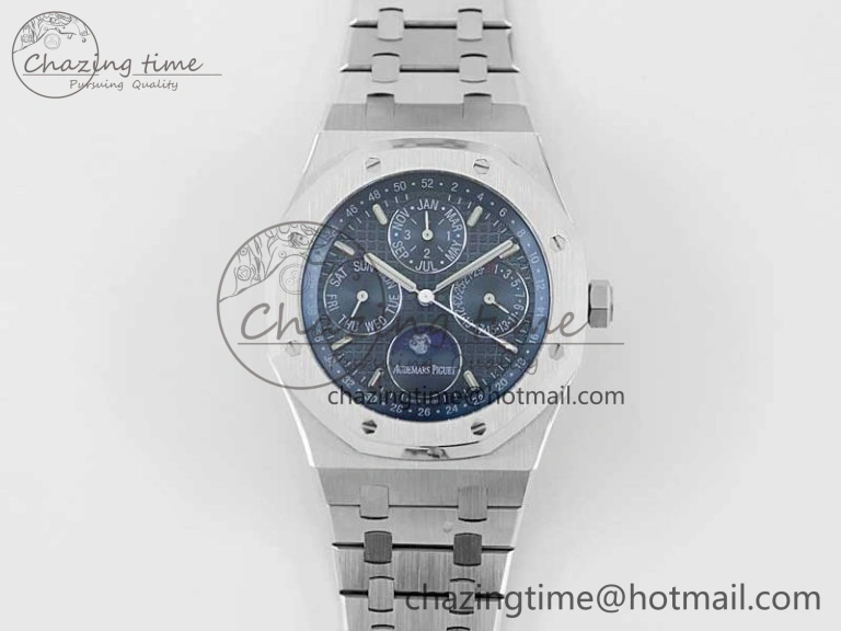 Thermal Royal Oak 41mm Complicated 26574 SS APSF1:1 Best Edition Blue Dial on SS Bracelet A 4794