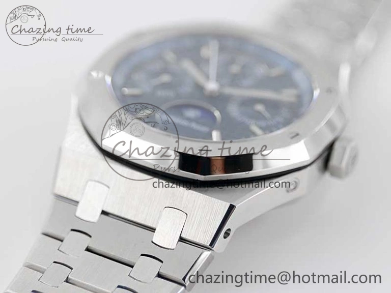 Thermal Royal Oak 41mm Complicated 26574 SS APSF1:1 Best Edition Blue Dial on SS Bracelet A 4794