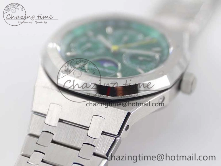 Classic Royal Oak 41mm Complicated 26574 SS APSF1:1 Best Edition Green Dial on SS Bracelet A 4796