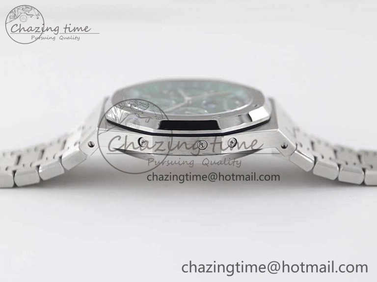Classic Royal Oak 41mm Complicated 26574 SS APSF1:1 Best Edition Green Dial on SS Bracelet A 4796