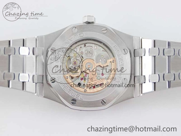 Supportive Royal Oak 41mm Complicated 26574 SS APSF1:1 Best Edition Ice Blue Dial on SS Bracelet A 4793