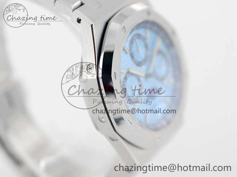 Supportive Royal Oak 41mm Complicated 26574 SS APSF1:1 Best Edition Ice Blue Dial on SS Bracelet A 4793