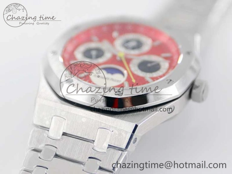UrbanChic Royal Oak 41mm Complicated 26574 SS APSF1:1 Best Edition Red Black Dial on SS Bracelet A 4797