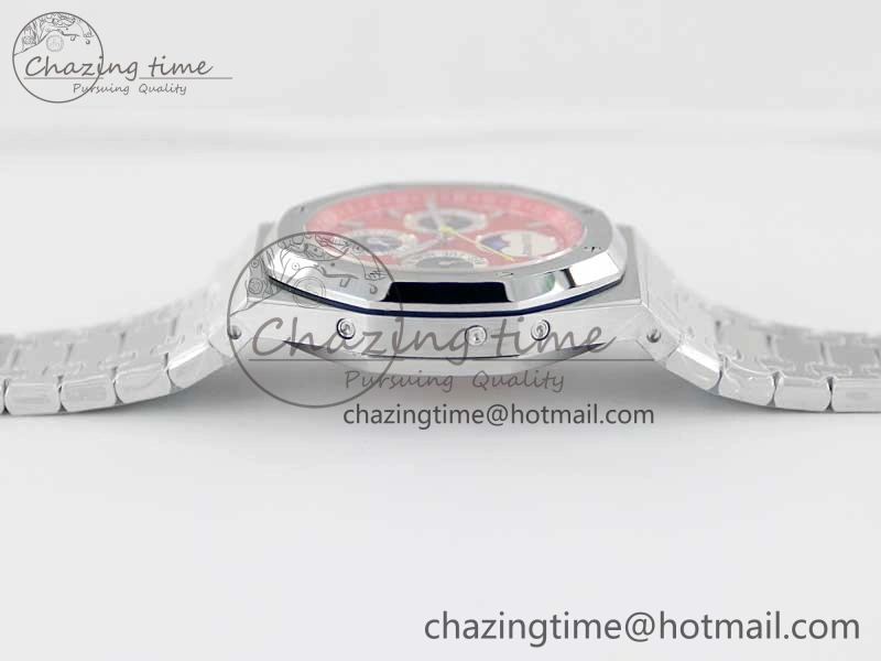 UrbanChic Royal Oak 41mm Complicated 26574 SS APSF1:1 Best Edition Red Black Dial on SS Bracelet A 4797