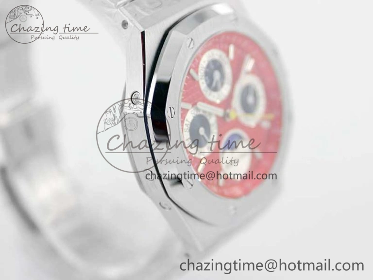 UrbanChic Royal Oak 41mm Complicated 26574 SS APSF1:1 Best Edition Red Black Dial on SS Bracelet A 4797