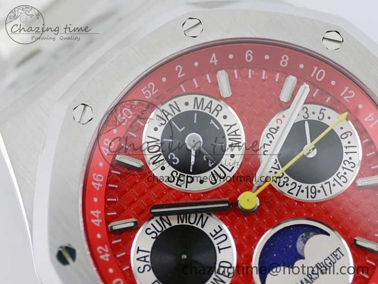 UrbanChic Royal Oak 41mm Complicated 26574 SS APSF1:1 Best Edition Red Black Dial on SS Bracelet A 4797