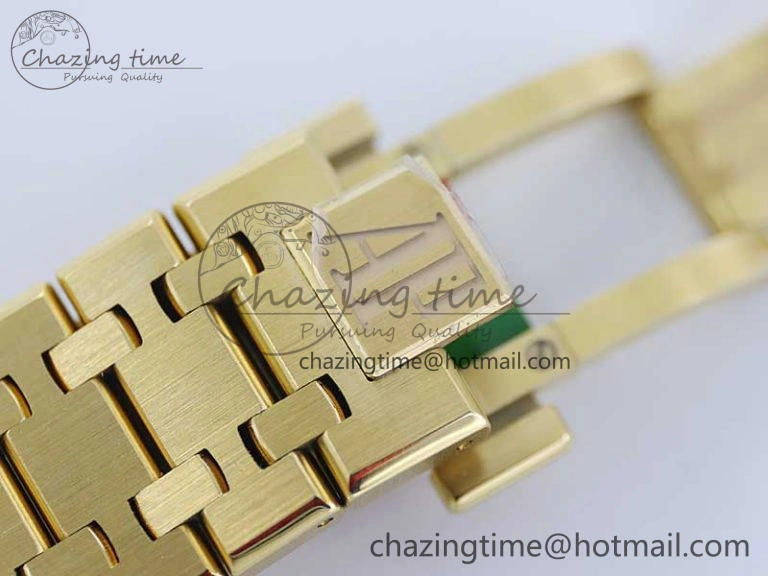 Royal Oak 41mm Complicated 26574 YG APSF1:1 Best Edition Blue Dial on YG Bracelet A SmoothTexture 4805