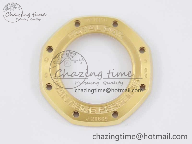 Royal Oak 41mm Complicated 26574 YG APSF1:1 Best Edition Blue Dial on YG Bracelet A SmoothTexture 4805