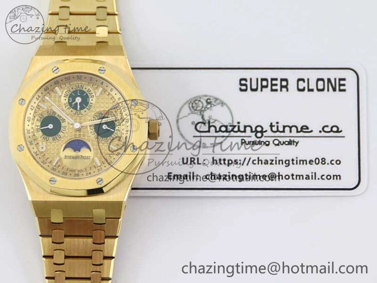 UrbanChic Royal Oak 41mm Complicated 26574 YG APSF1:1 Best Edition YG Dial on YG Bracelet A 4806