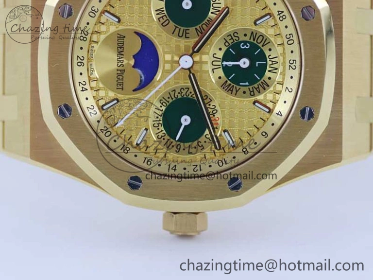 UrbanChic Royal Oak 41mm Complicated 26574 YG APSF1:1 Best Edition YG Dial on YG Bracelet A 4806