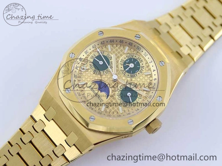 UrbanChic Royal Oak 41mm Complicated 26574 YG APSF1:1 Best Edition YG Dial on YG Bracelet A 4806