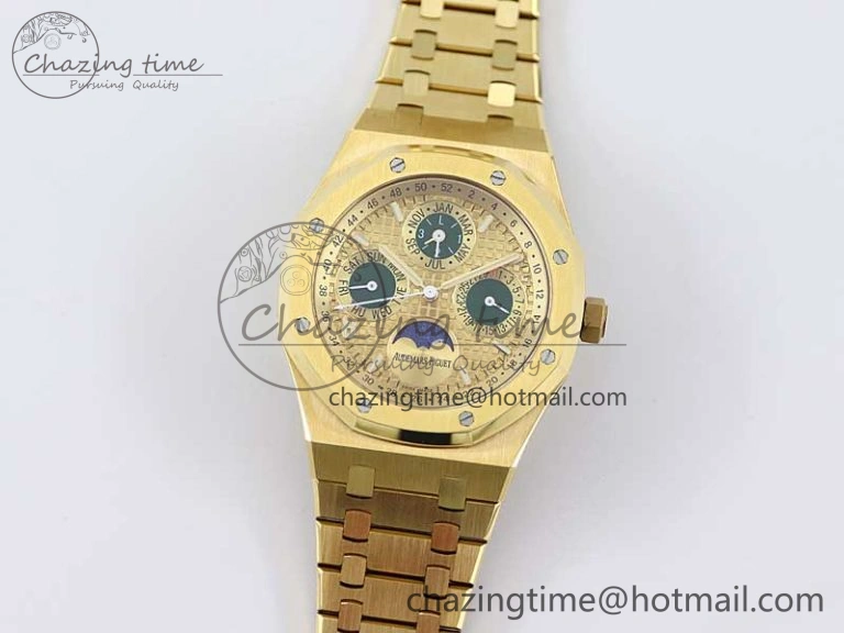 UrbanChic Royal Oak 41mm Complicated 26574 YG APSF1:1 Best Edition YG Dial on YG Bracelet A 4806