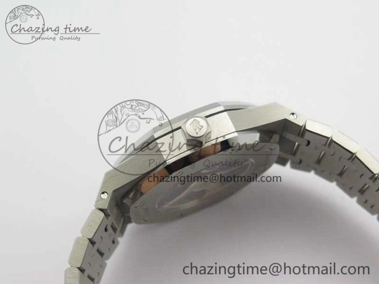 Bold Royal Oak 41mm Double Balance Wheel Openworked 15407 SS JF 1:1 Best Edition On SS Bracelet A 4986