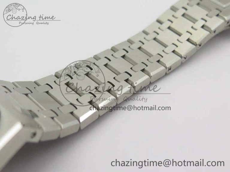 Bold Royal Oak 41mm Double Balance Wheel Openworked 15407 SS JF 1:1 Best Edition On SS Bracelet A 4986