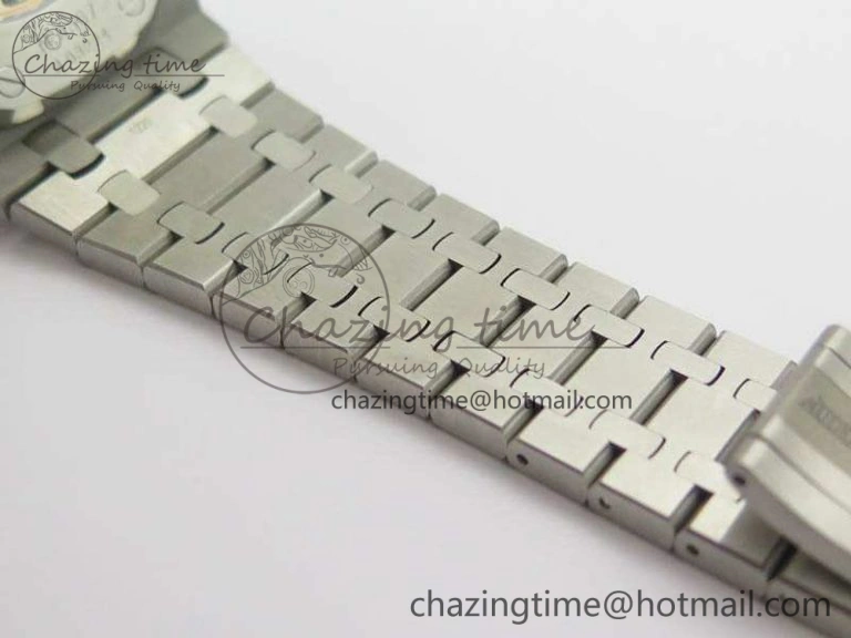 Bold Royal Oak 41mm Double Balance Wheel Openworked 15407 SS JF 1:1 Best Edition On SS Bracelet A 4986