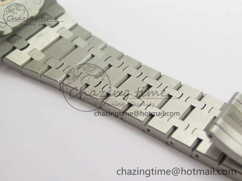 Bold Royal Oak 41mm Double Balance Wheel Openworked 15407 SS JF 1:1 Best Edition On SS Bracelet A 4986