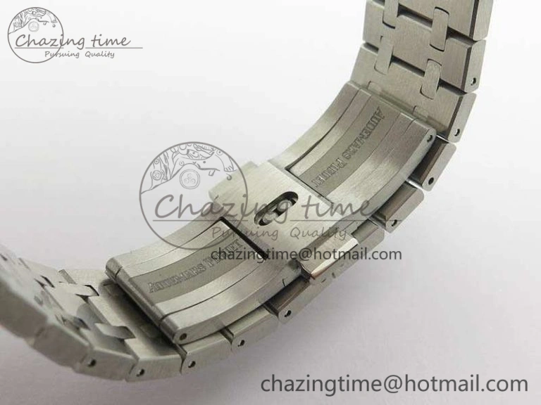 Bold Royal Oak 41mm Double Balance Wheel Openworked 15407 SS JF 1:1 Best Edition On SS Bracelet A 4986