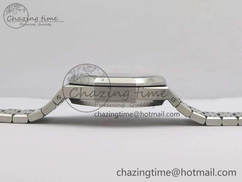 Bold Royal Oak 41mm Double Balance Wheel Openworked 15407 SS JF 1:1 Best Edition On SS Bracelet A 4986