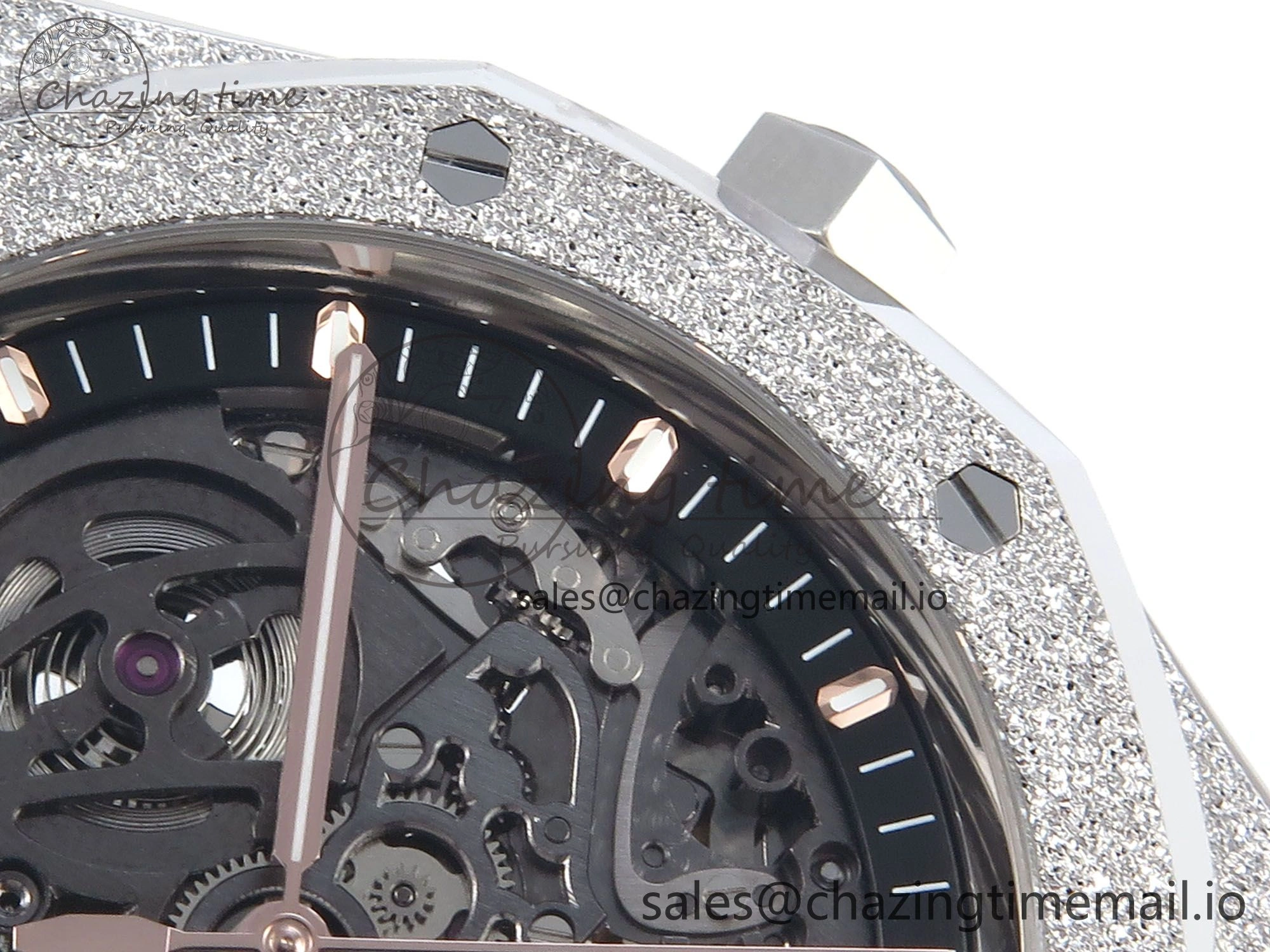 Functional Royal Oak 41mm Frosted 15407 SS THBF 1:1 Best Edition Skeleton Dial on SS Bracelet SA 4299