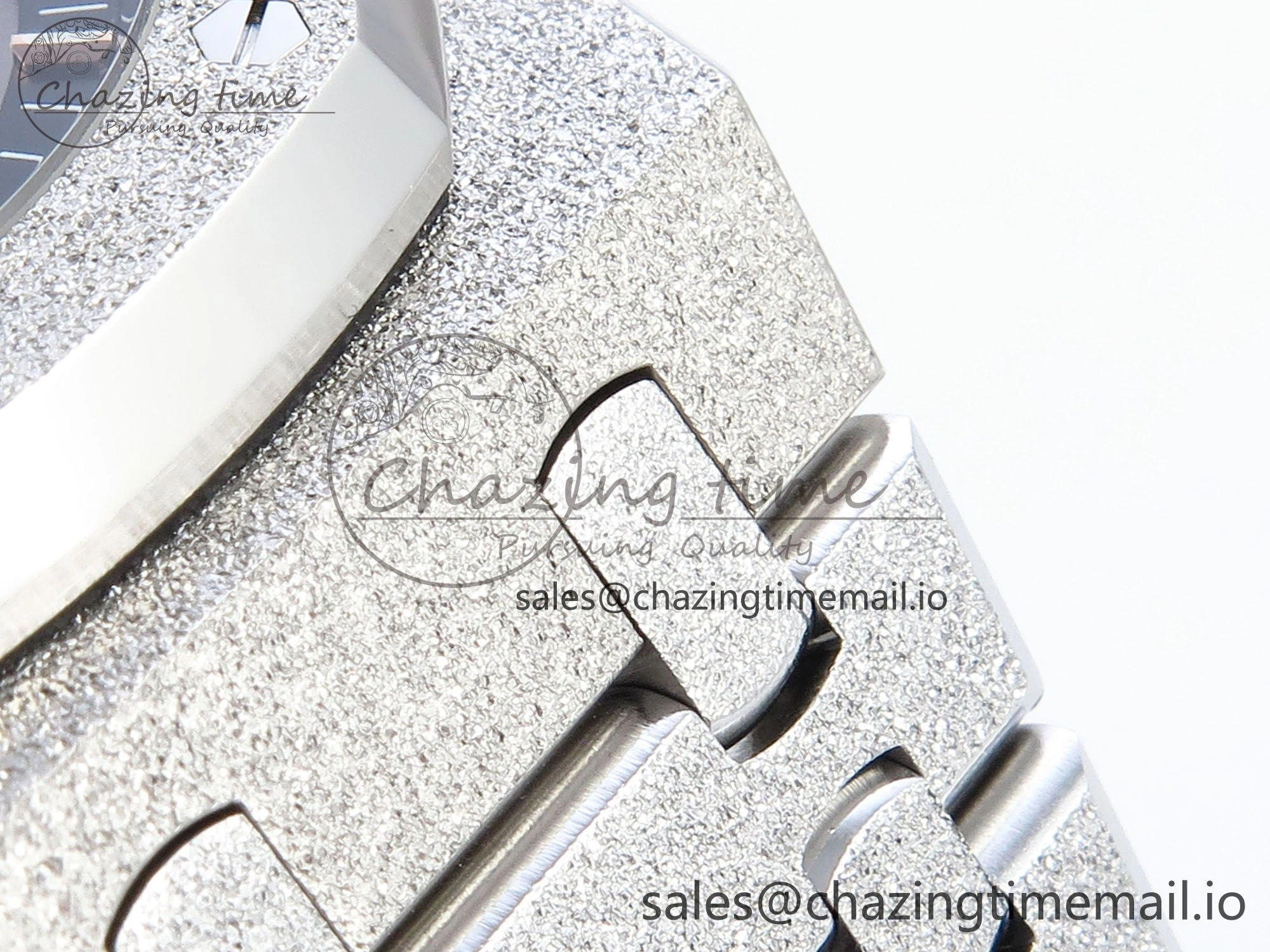 Functional Royal Oak 41mm Frosted 15407 SS THBF 1:1 Best Edition Skeleton Dial on SS Bracelet SA 4299