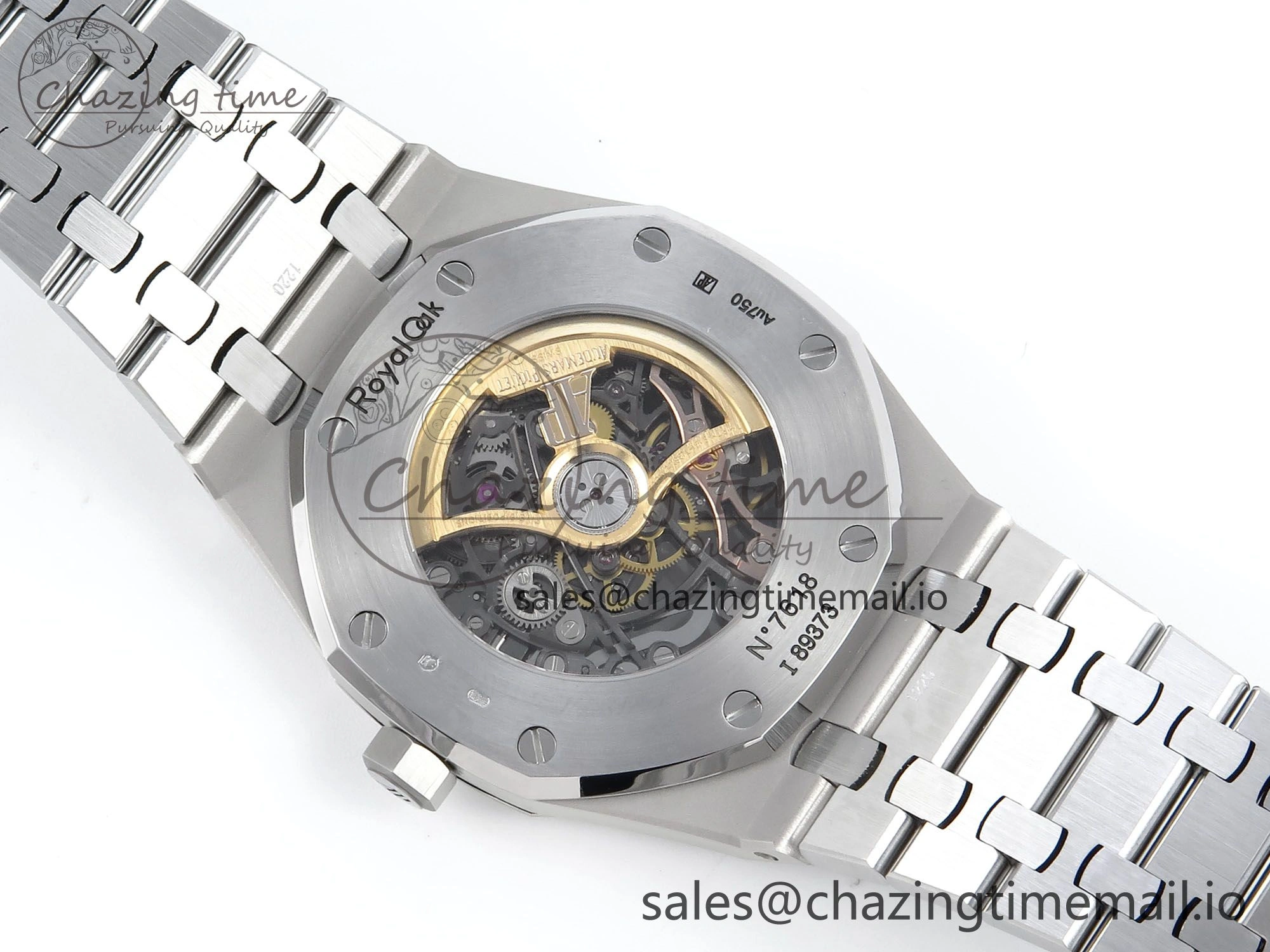 Functional Royal Oak 41mm Frosted 15407 SS THBF 1:1 Best Edition Skeleton Dial on SS Bracelet SA 4299