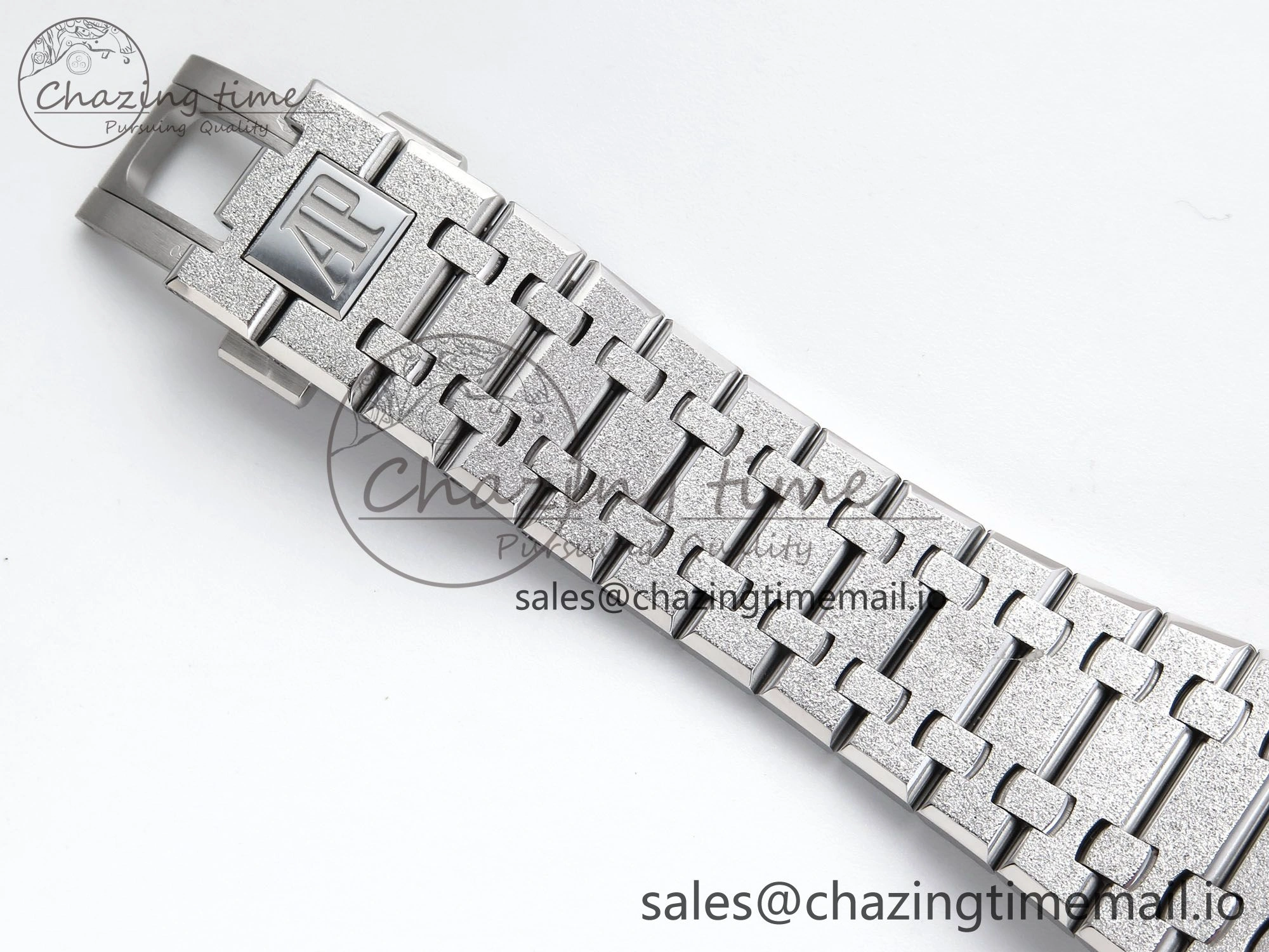 Functional Royal Oak 41mm Frosted 15407 SS THBF 1:1 Best Edition Skeleton Dial on SS Bracelet SA 4299