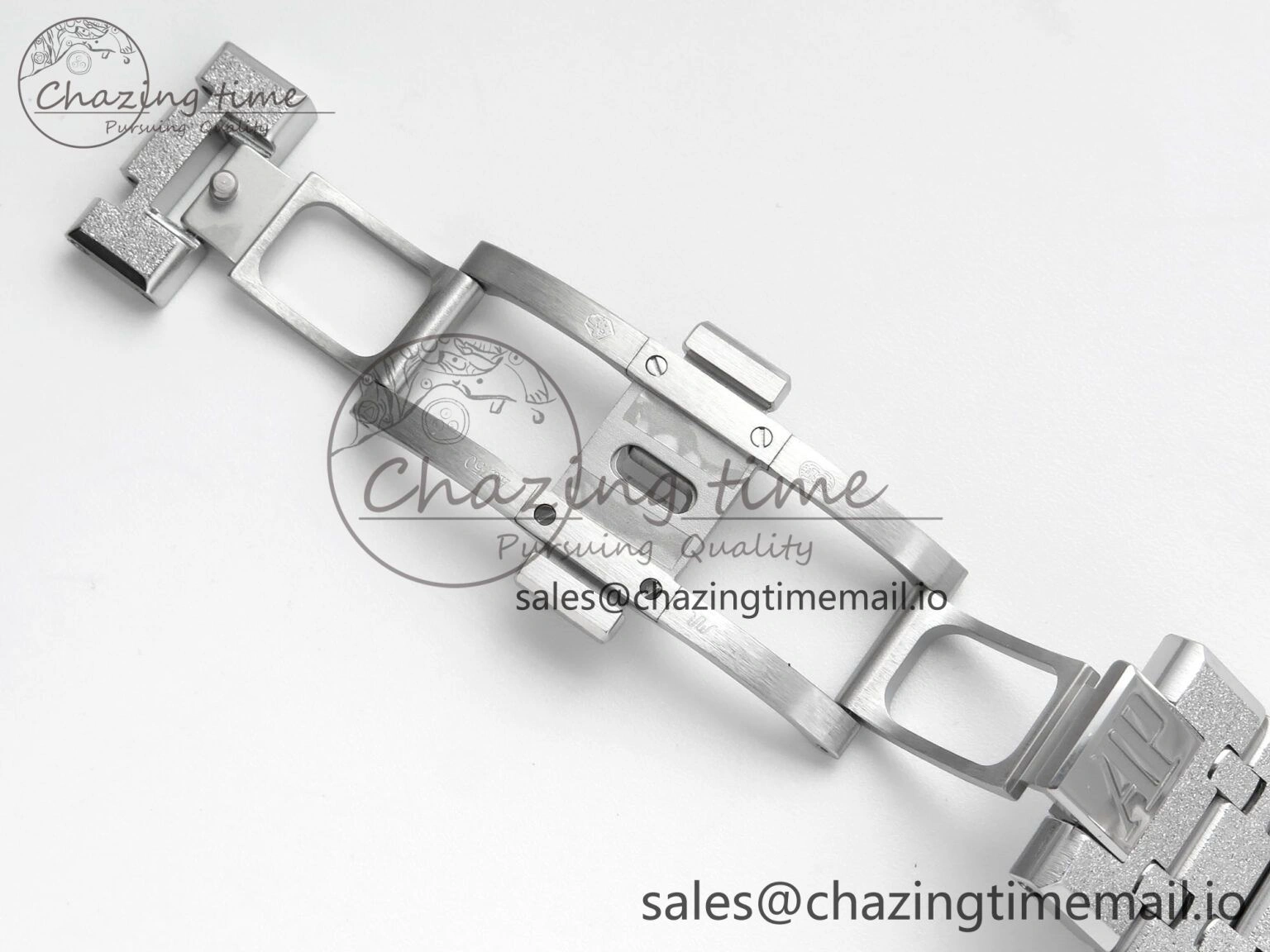 Functional Royal Oak 41mm Frosted 15407 SS THBF 1:1 Best Edition Skeleton Dial on SS Bracelet SA 4299