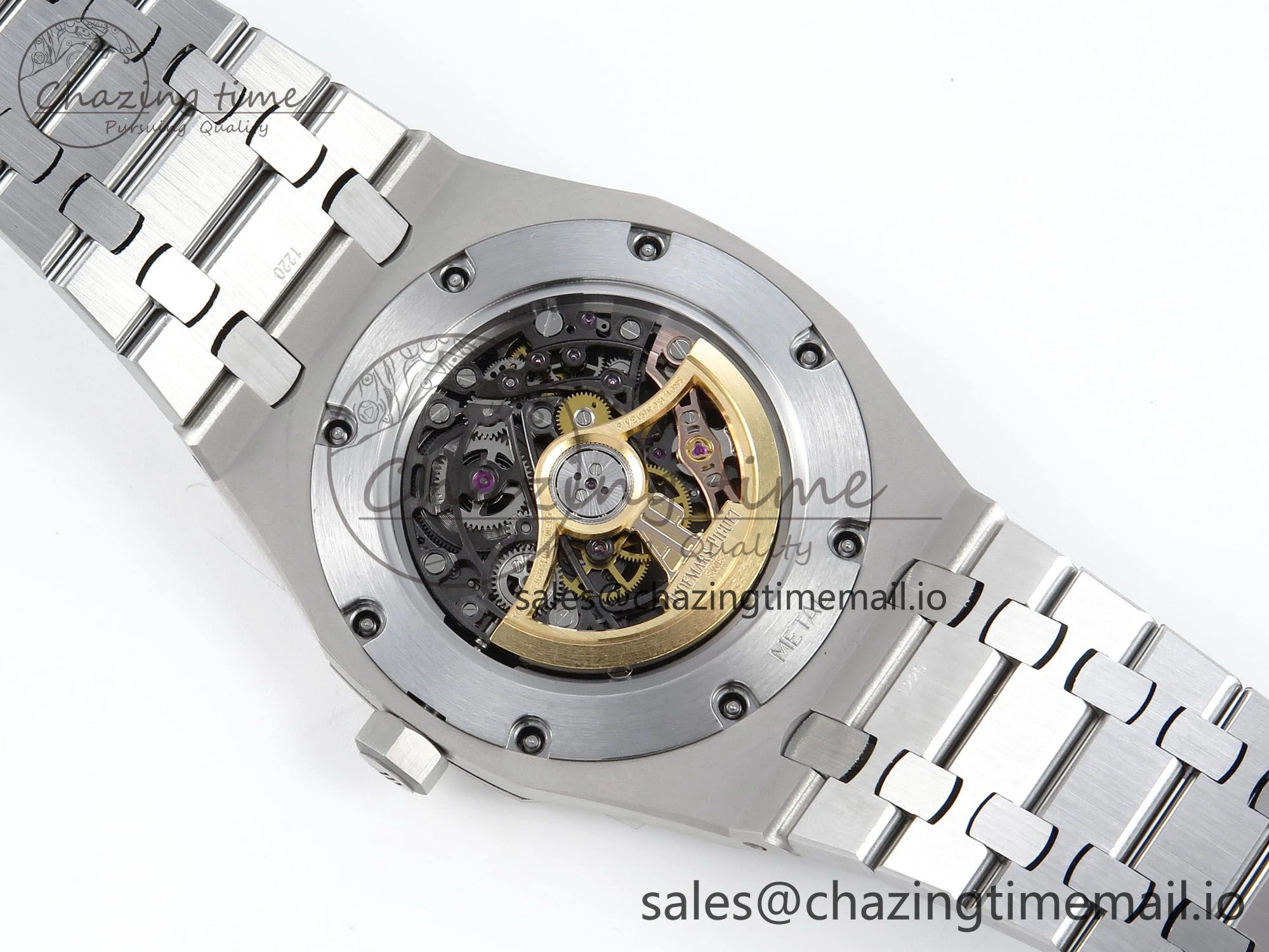 Functional Royal Oak 41mm Frosted 15407 SS THBF 1:1 Best Edition Skeleton Dial on SS Bracelet SA 4299