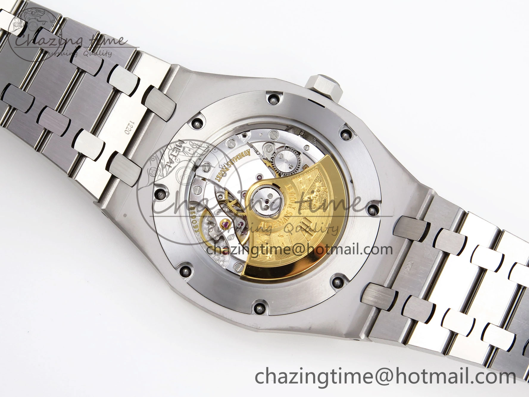 Colorful Royal Oak 41mm Frosted SS APSF 1:1 Best Edition Blue Textured Dial on SS Bracelet SA3120 Super Clone 4573