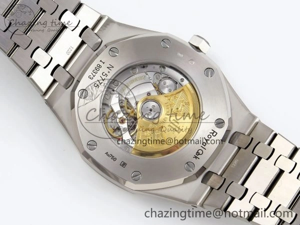 Flexible Royal Oak 41mm Frosted SS APSF 1:1 Best Edition Blue Textured Dial on SS Bracelet SA3120 Super Clone 4440