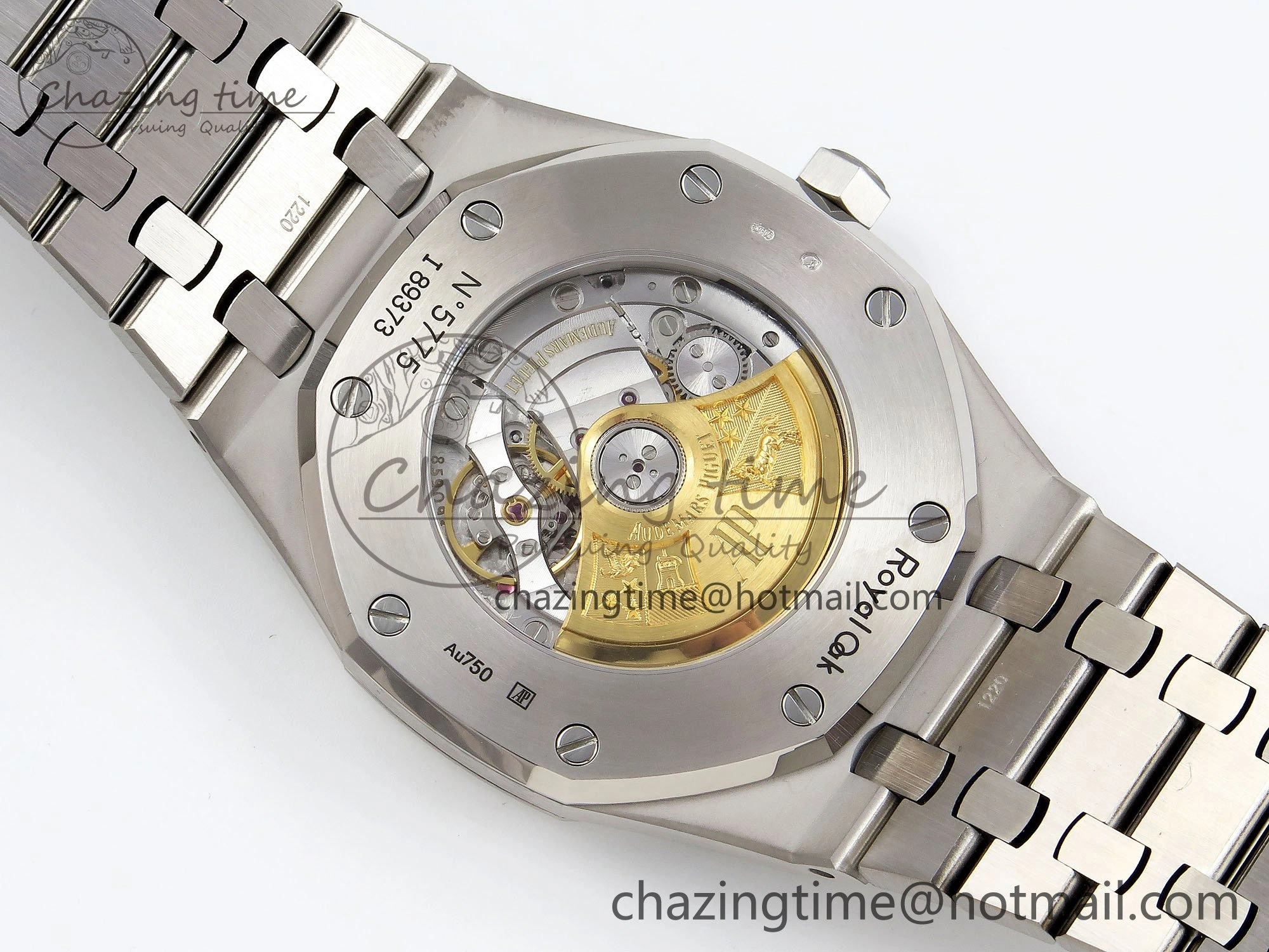 Flexible Royal Oak 41mm Frosted SS APSF 1:1 Best Edition Blue Textured Dial on SS Bracelet SA3120 Super Clone 4440