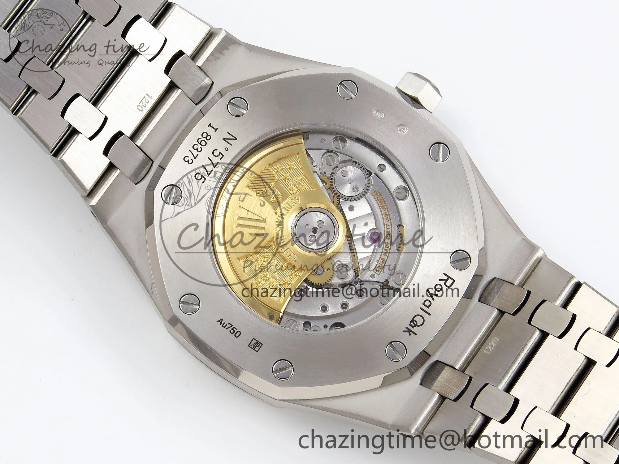 Flexible Royal Oak 41mm Frosted SS APSF 1:1 Best Edition Blue Textured Dial on SS Bracelet SA3120 Super Clone 4440