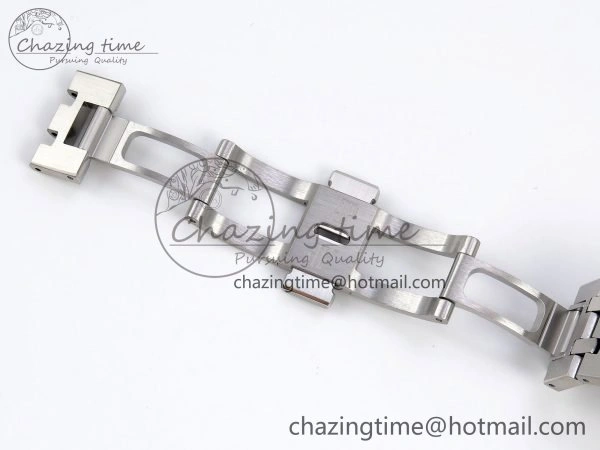Flexible Royal Oak 41mm Frosted SS APSF 1:1 Best Edition Blue Textured Dial on SS Bracelet SA3120 Super Clone 4440