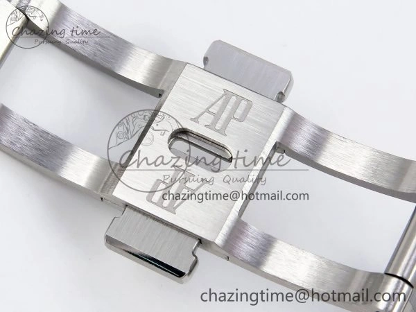 Flexible Royal Oak 41mm Frosted SS APSF 1:1 Best Edition Blue Textured Dial on SS Bracelet SA3120 Super Clone 4440