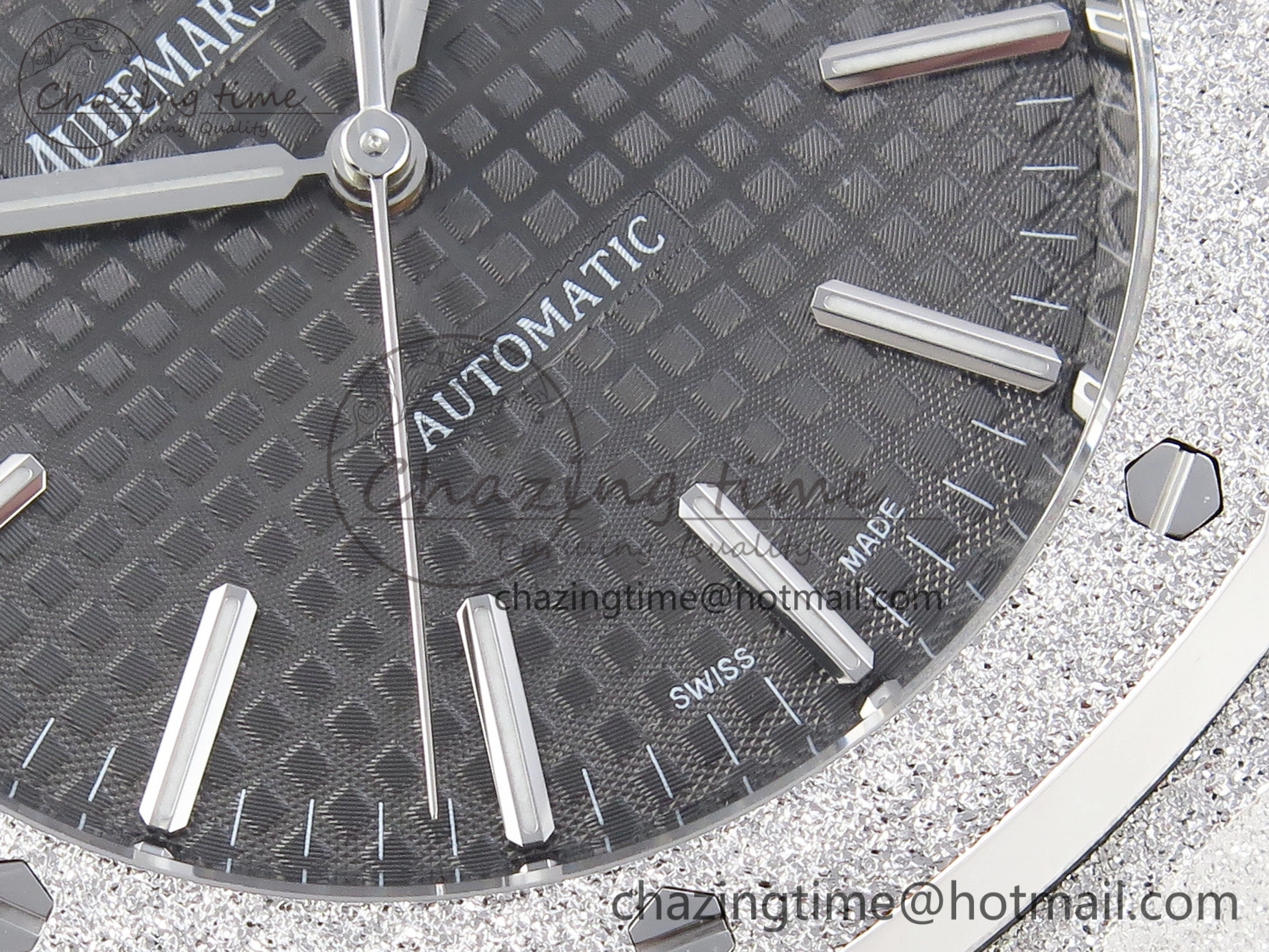 AllSeason Royal Oak 41mm Frosted SS APSF 1:1 Best Edition Gray Textured Dial on SS Bracelet SA3120 Super Clone 4572