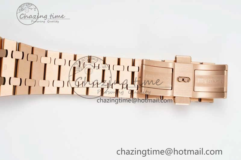 HighQuality Royal Oak 41mm Openworked 15407 RG APSF 1:1 Best Edition on RG Bracelet A 4772