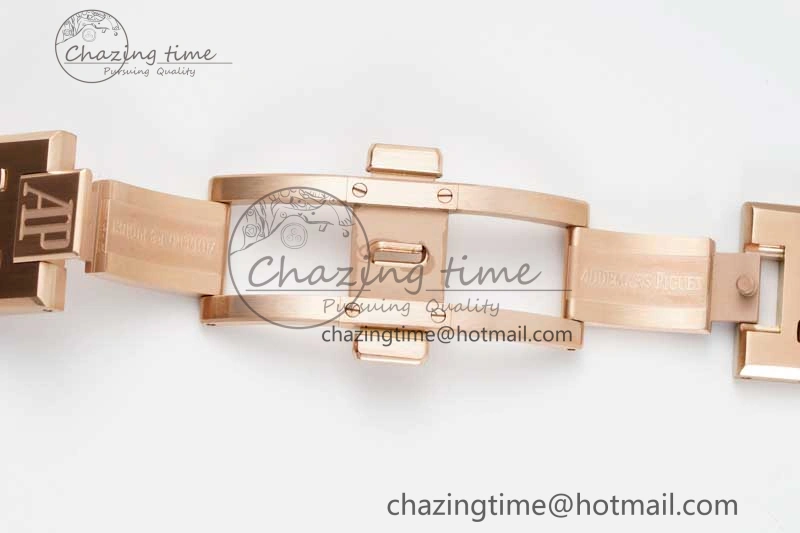 HighQuality Royal Oak 41mm Openworked 15407 RG APSF 1:1 Best Edition on RG Bracelet A 4772