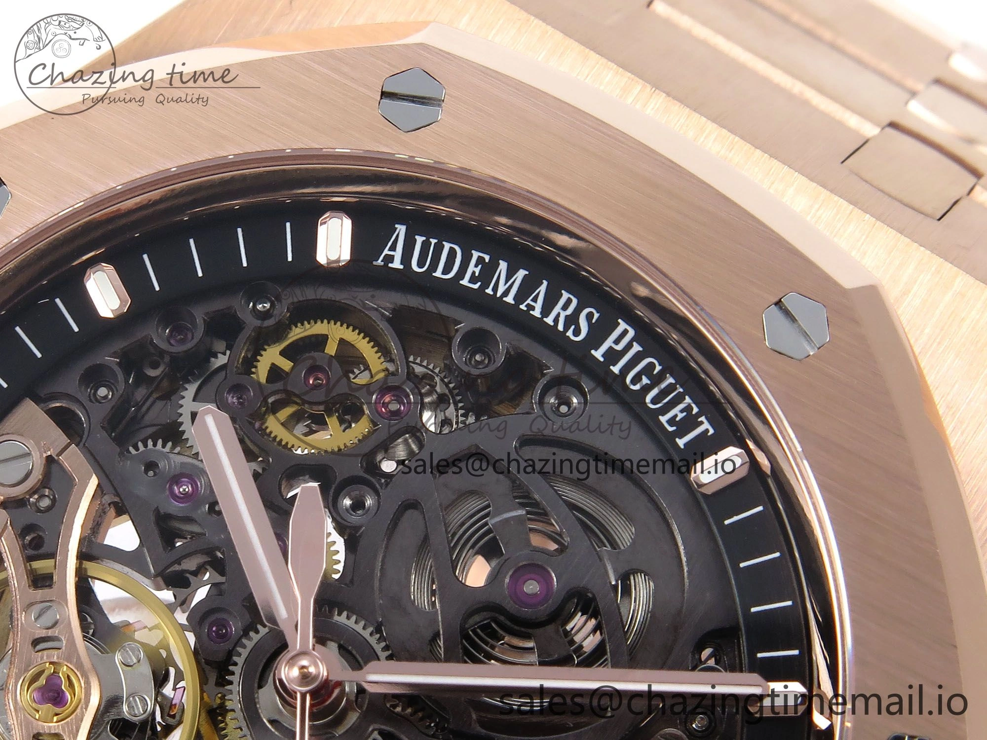 Tailored Royal Oak 41mm Openworked 15407 RG THBF 1:1 Best Edition on RG Bracelet SA3132 V 4377