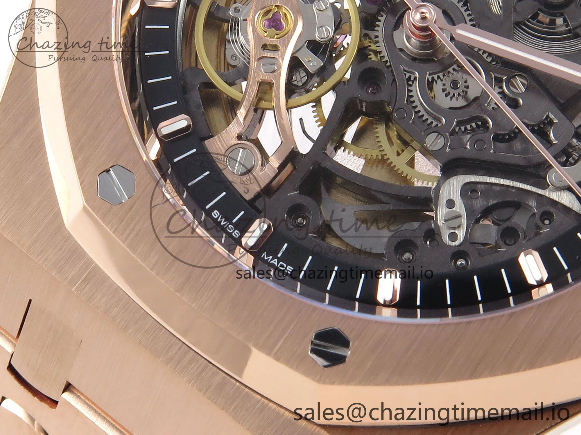 Tailored Royal Oak 41mm Openworked 15407 RG THBF 1:1 Best Edition on RG Bracelet SA3132 V 4377