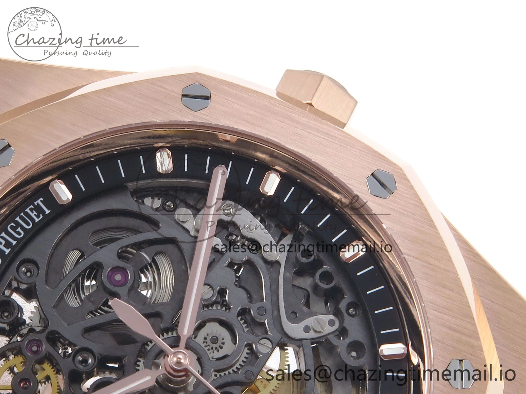 Tailored Royal Oak 41mm Openworked 15407 RG THBF 1:1 Best Edition on RG Bracelet SA3132 V 4377