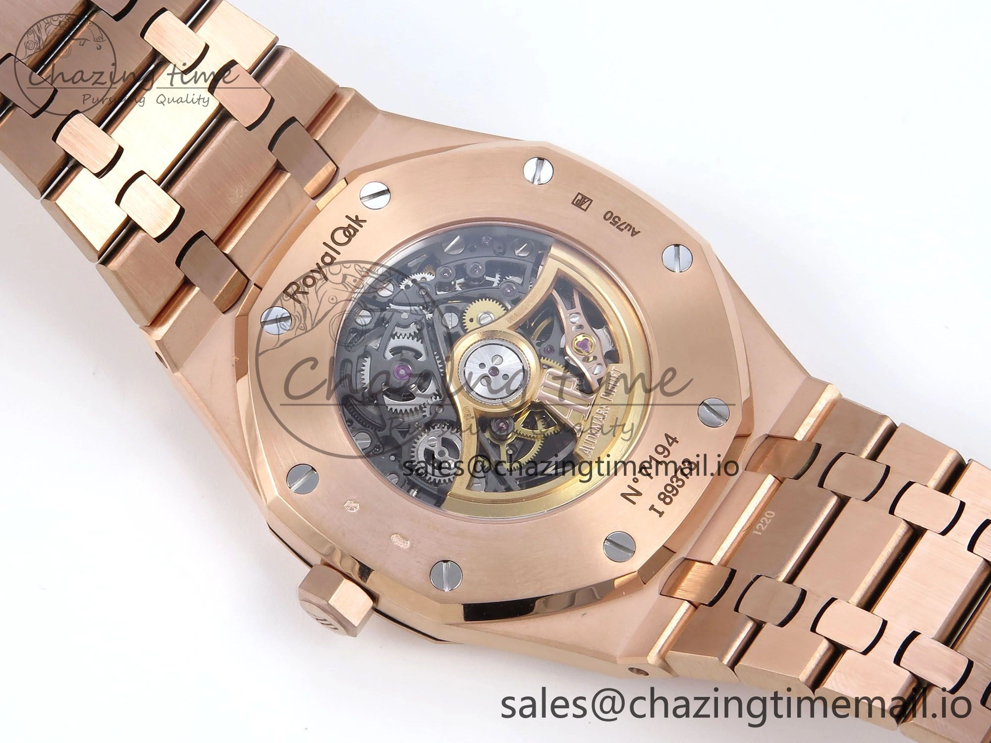 Tailored Royal Oak 41mm Openworked 15407 RG THBF 1:1 Best Edition on RG Bracelet SA3132 V 4377