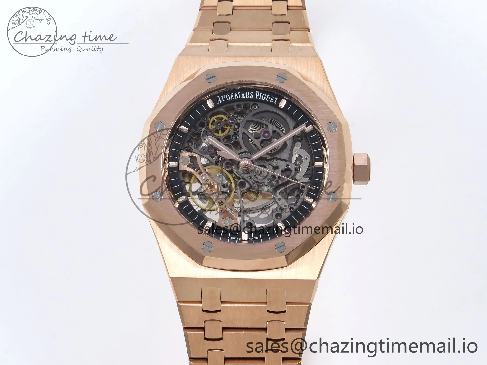 Tailored Royal Oak 41mm Openworked 15407 RG THBF 1:1 Best Edition on RG Bracelet SA3132 V 4377