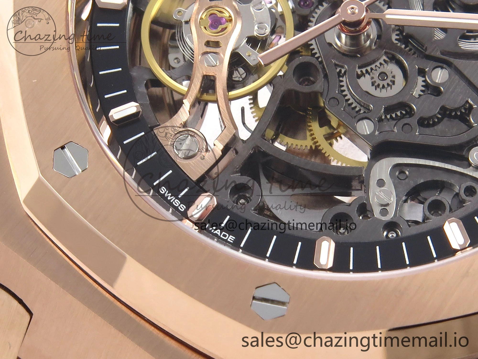 Royal Oak 41mm Openworked 15407 RG THBF 1:1 Best Edition on RG Bracelet SA Comfortable 4379