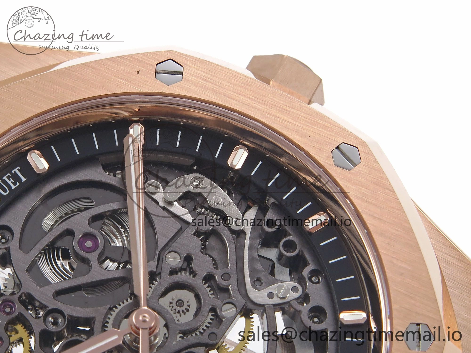 Royal Oak 41mm Openworked 15407 RG THBF 1:1 Best Edition on RG Bracelet SA Comfortable 4379